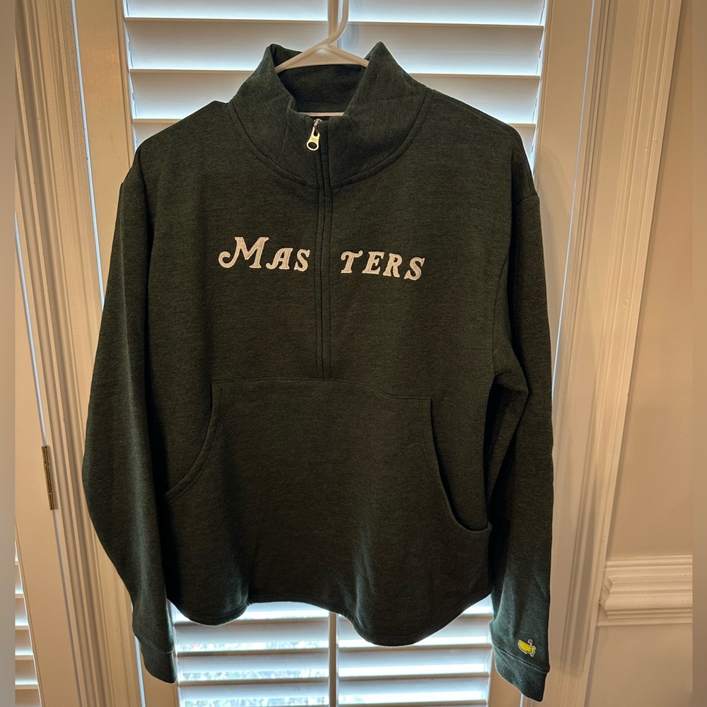 Masters 3/4 Zip Pullover, NWT, women’s large, green